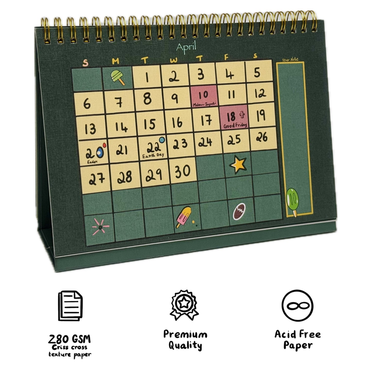 La Ninoshka Silveira Desk Calendar 2025